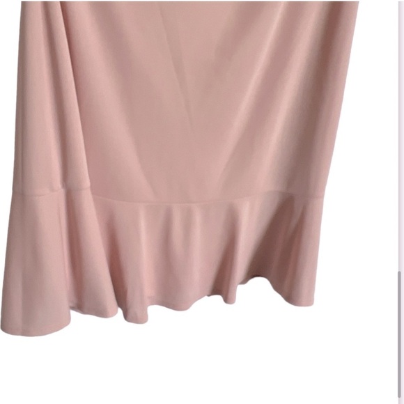 Lauren Ralph Lauren Asymmetrical Jersey Dress in Blush Pink - Picture 8 of 12
